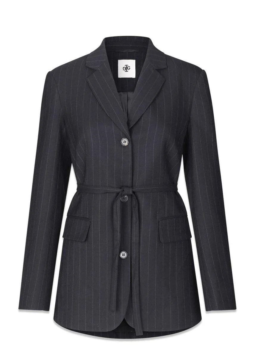 Chicago Blazer - Navy Pinstripe