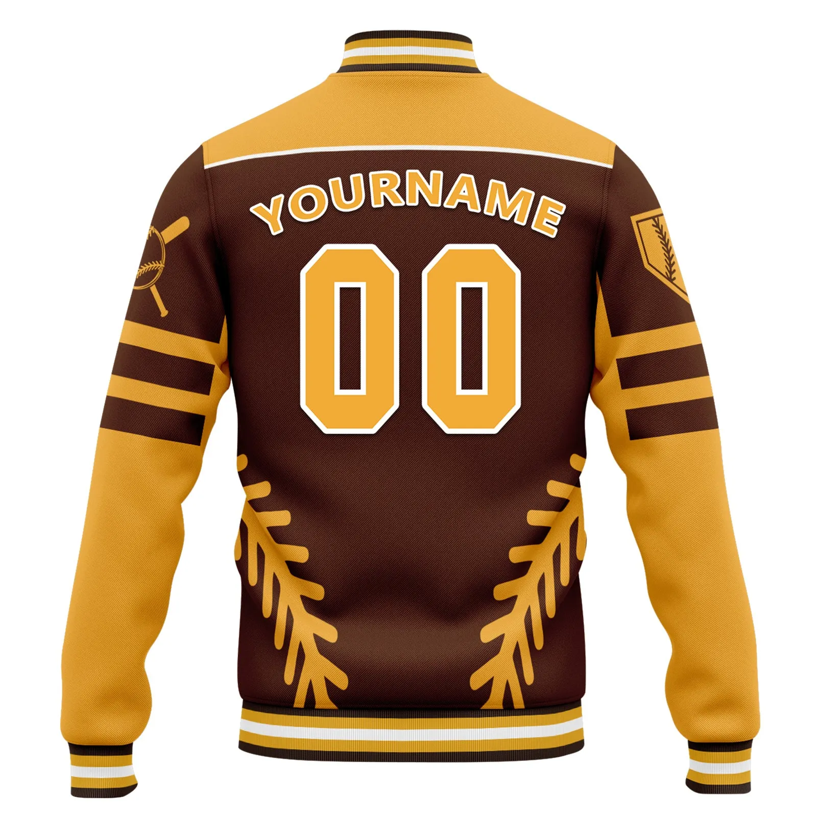 Custom Jacket Bomber Full-Snap Varsity Letterman Personalized Jacket FZ005-D023003-4