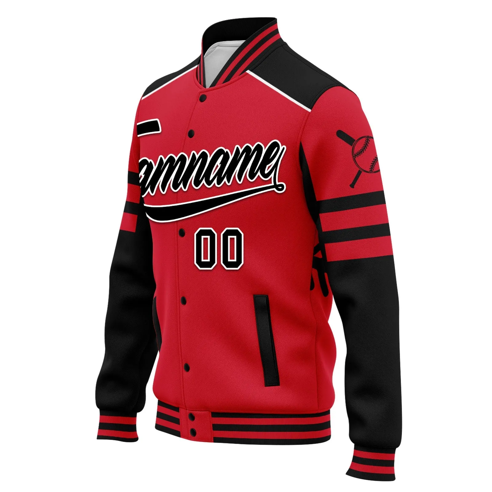 Custom Jacket Bomber Full-Snap Varsity Letterman Personalized Jacket FZ005-D023003-5