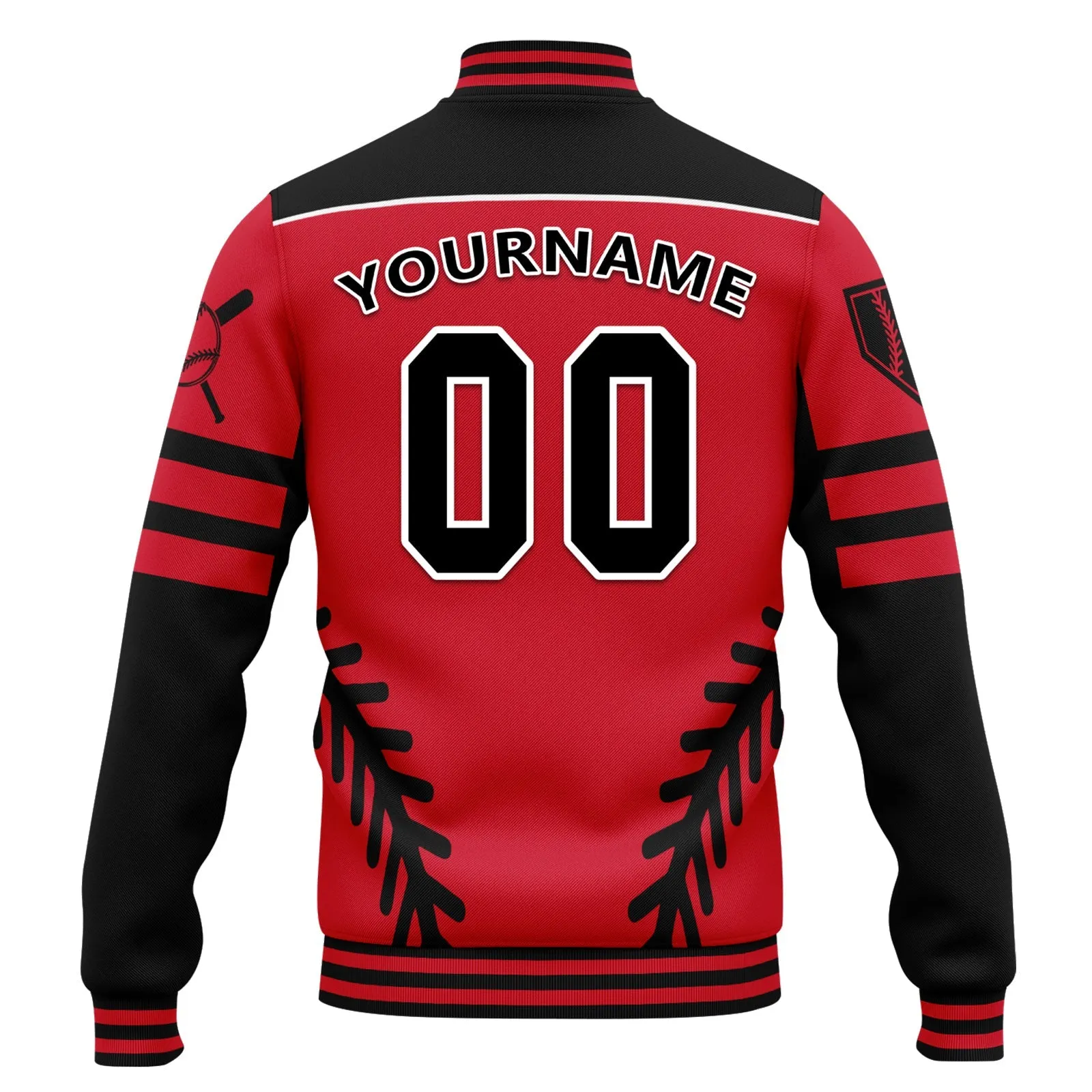 Custom Jacket Bomber Full-Snap Varsity Letterman Personalized Jacket FZ005-D023003-5