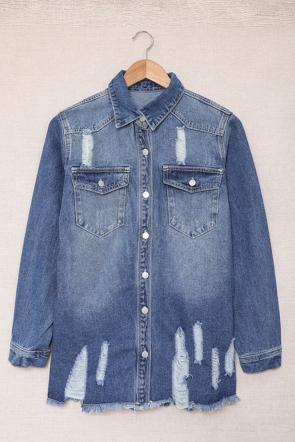 Distressed Denim Jacket