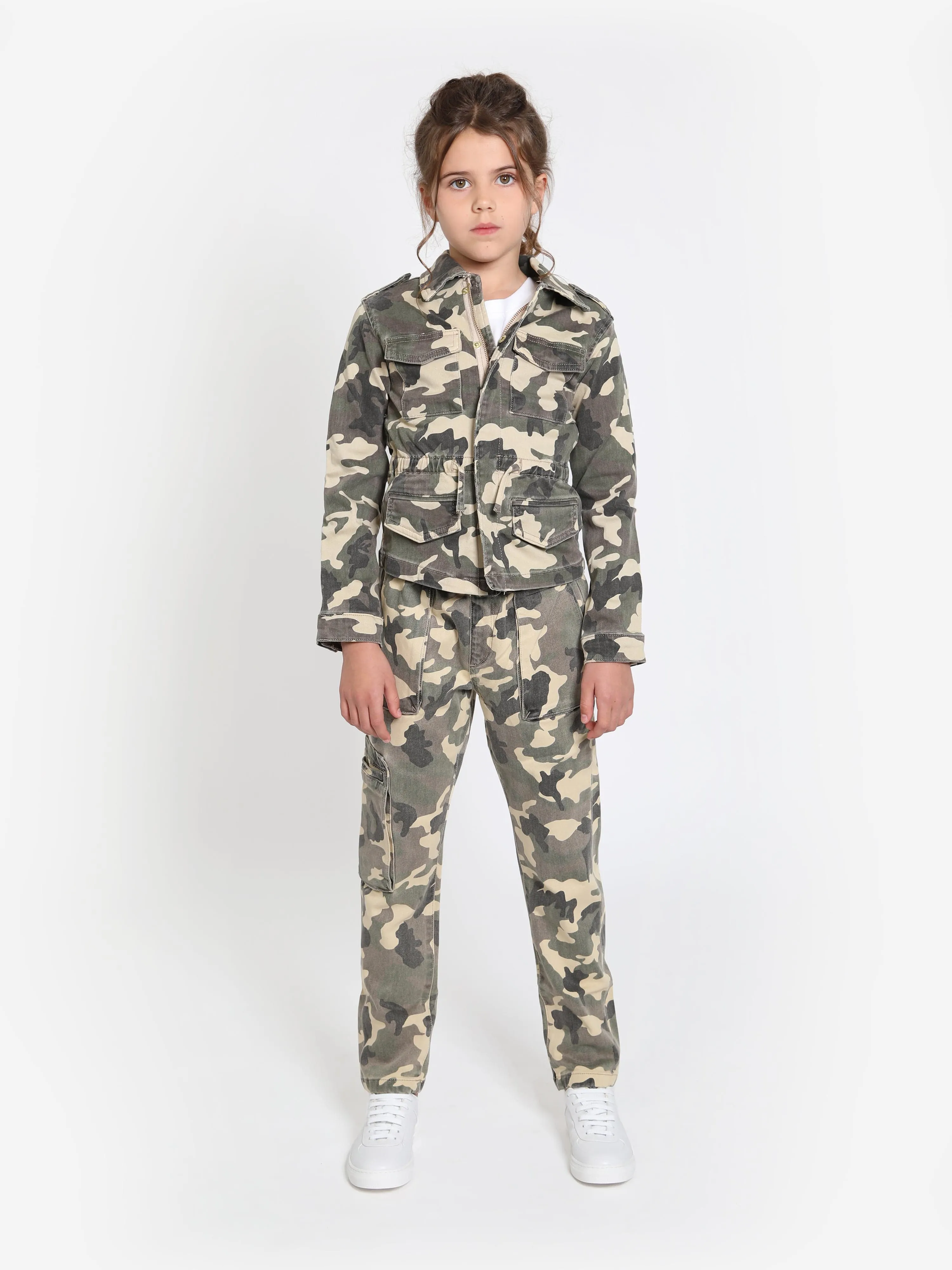 DL1961 Kids Jackson Camouflage Joggers in Green