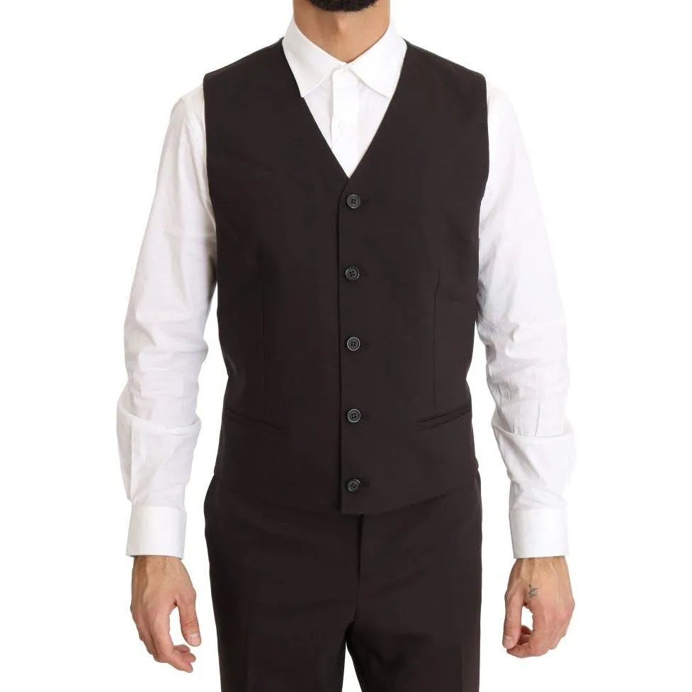 Dolce & Gabbana Elegant Bordeaux Double Breasted Suit