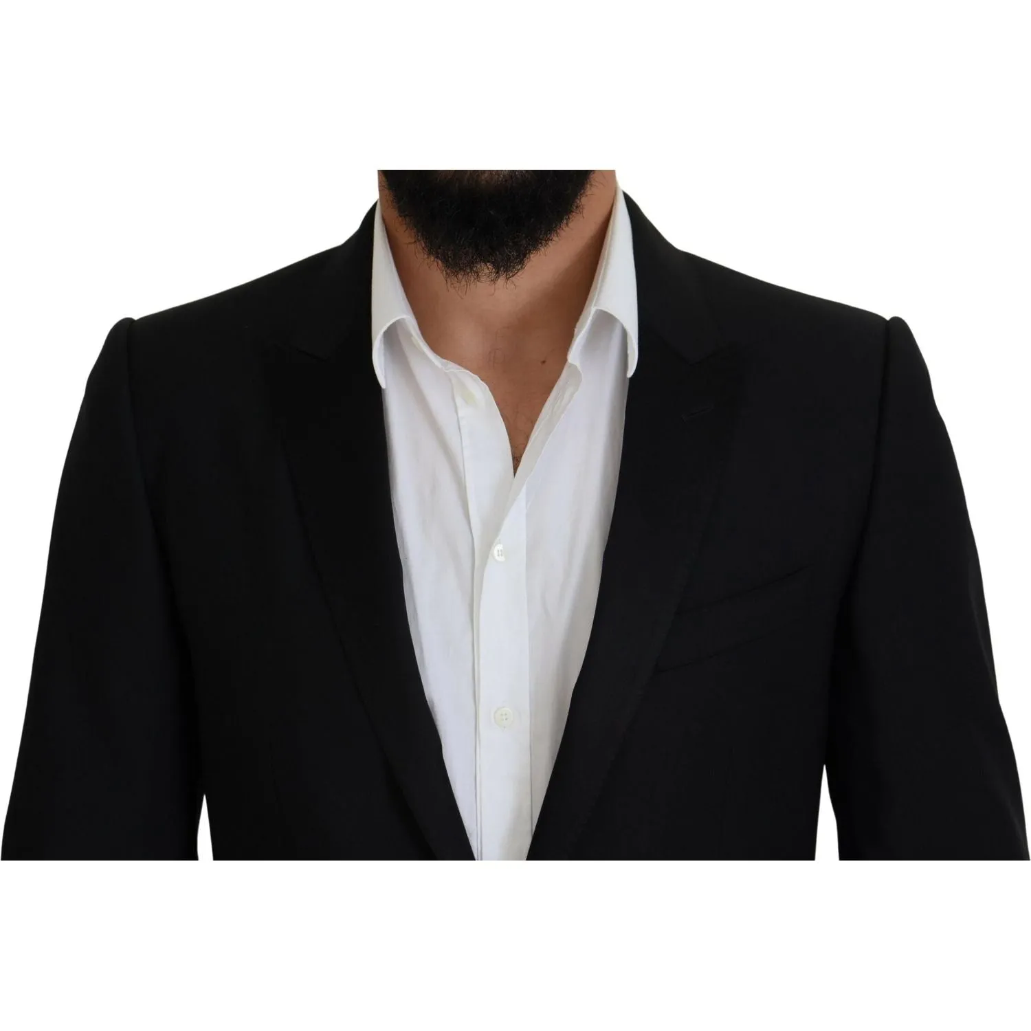 Dolce & Gabbana Elegant Martini Black Formal Blazer