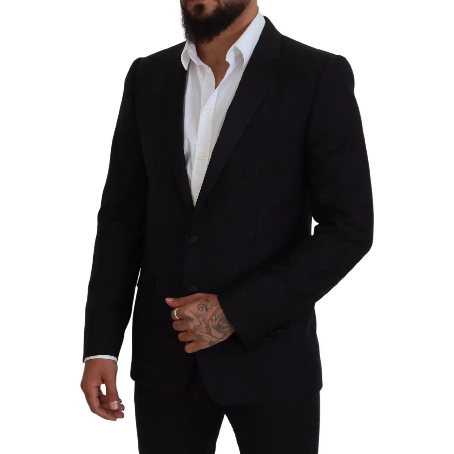 Dolce & Gabbana Elegant Martini Black Formal Blazer