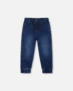 DPD Boys French Terry Jogger in Dark Blue