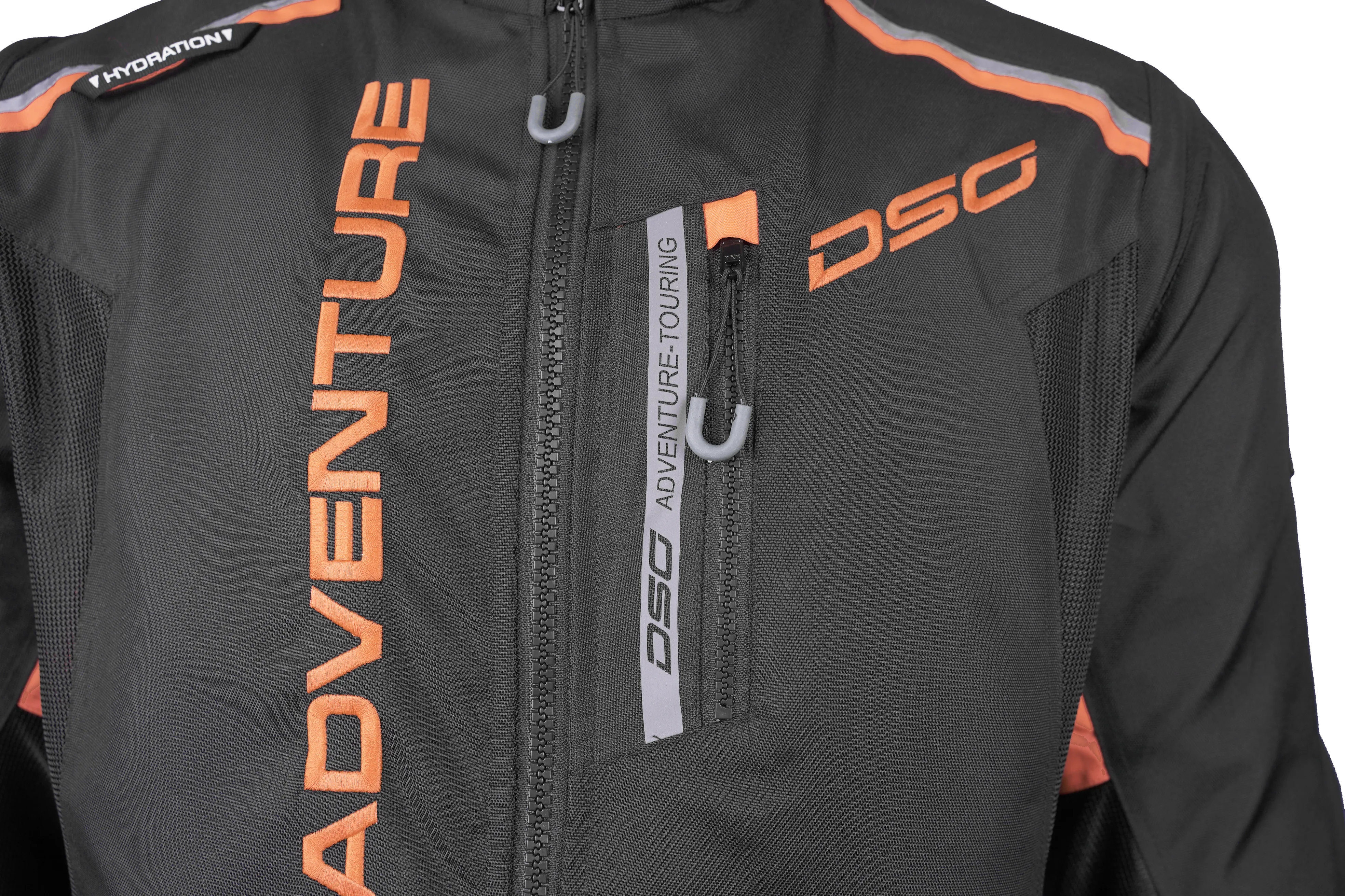 DSG Adv Riding Jacket Black Orange