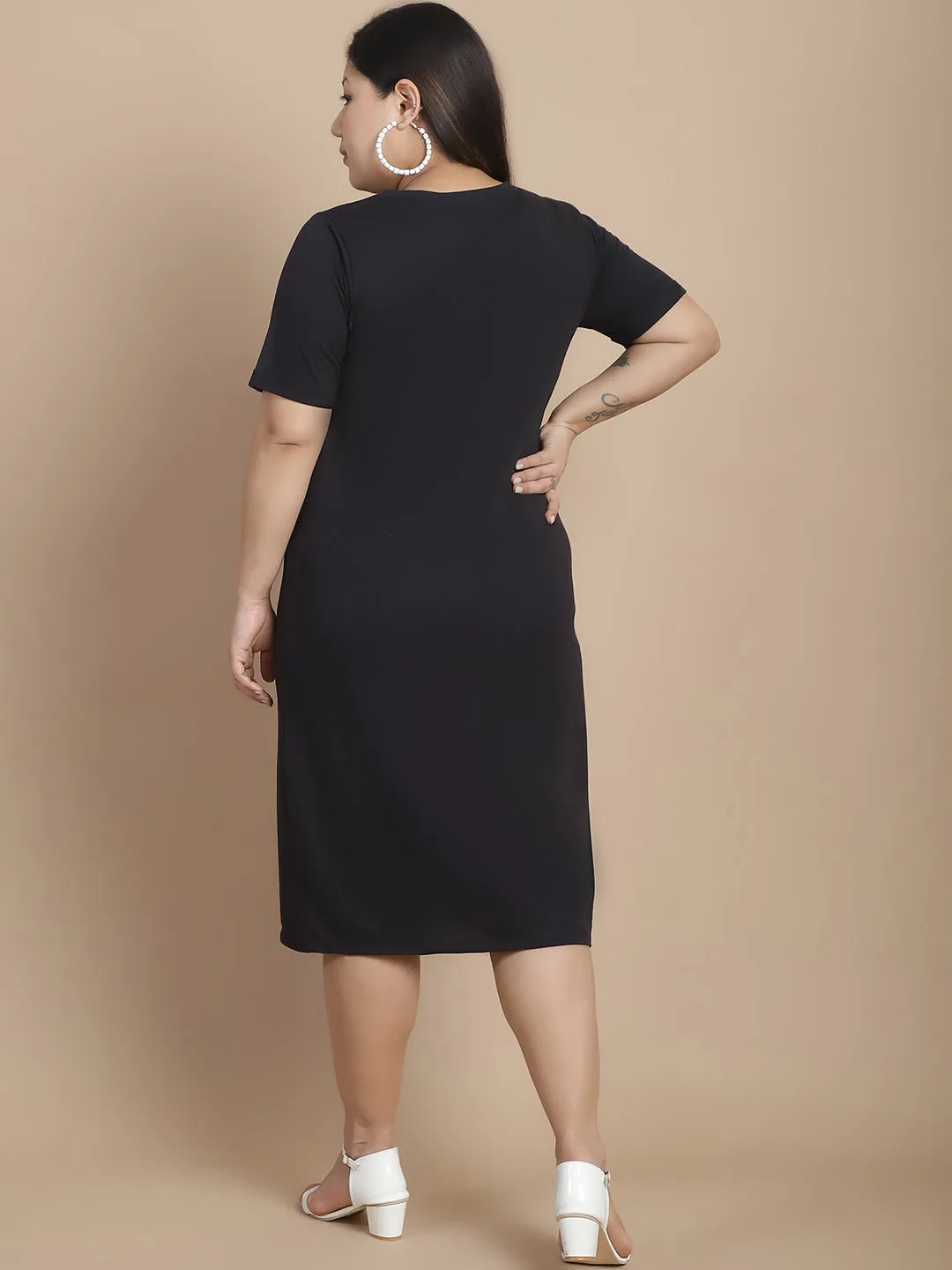 Elegant Black Bodycon Dress