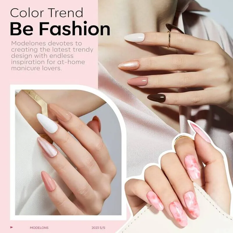 Elegant Blossom - 24Pcs 20Colors Gel Nail Polish Kit