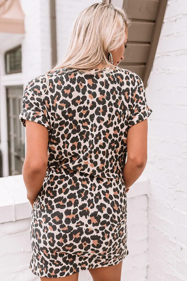 First Sparks Leopard Shift Dress