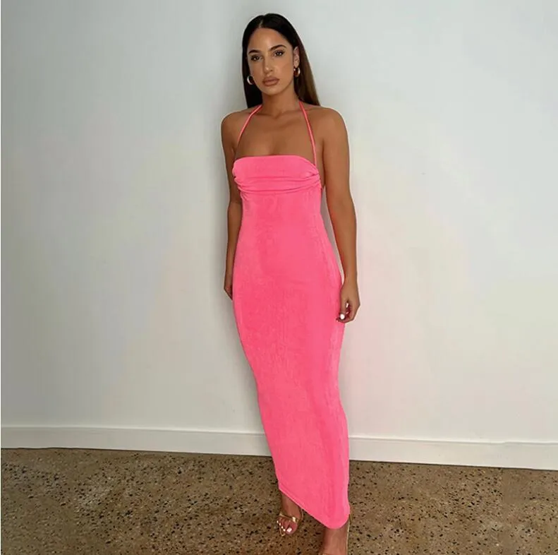 FLYTONN-Sexy spring and summer dresses, party dresses, graduation gifts,Sean Backless Fishtail Long Dress