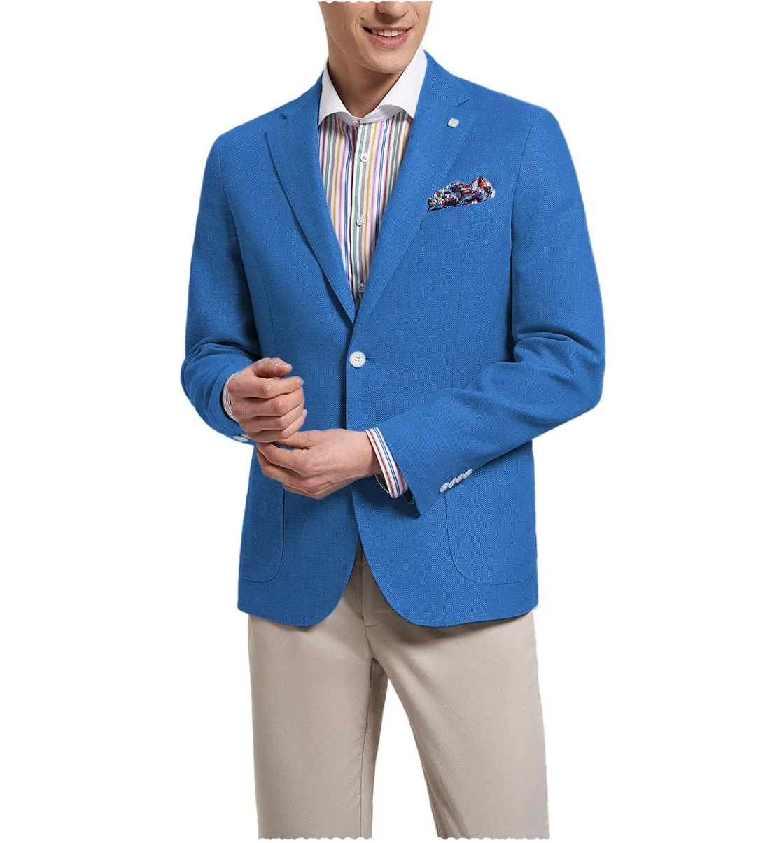 Formal Fashion Men's Notch Lapel Suit Blazer