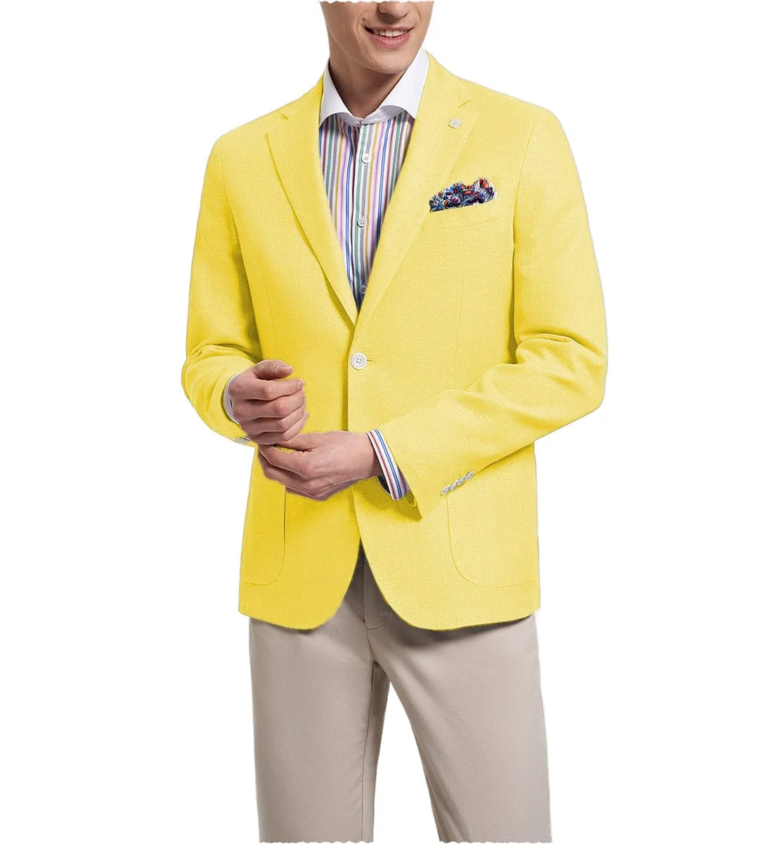 Formal Fashion Men's Notch Lapel Suit Blazer