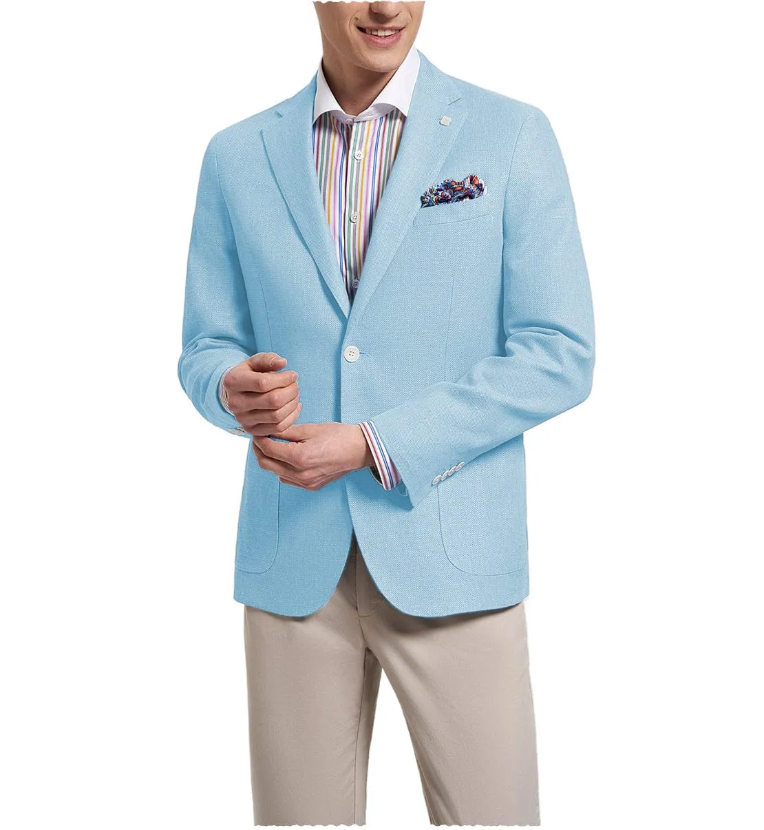 Formal Fashion Men's Notch Lapel Suit Blazer