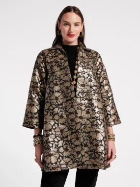 Frances Valentine Cornelia Swing Jacket Black/Gold