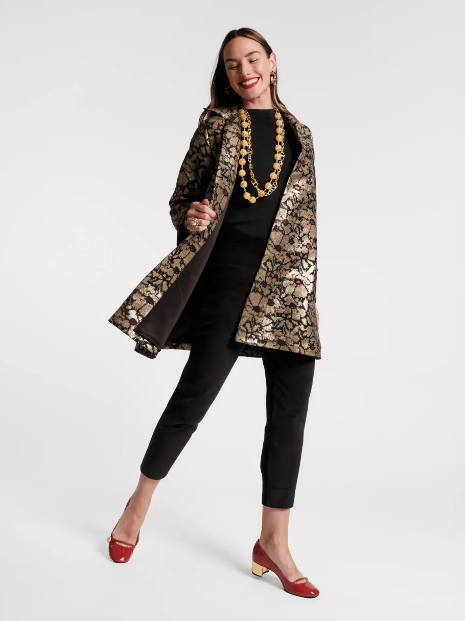 Frances Valentine Cornelia Swing Jacket Black/Gold