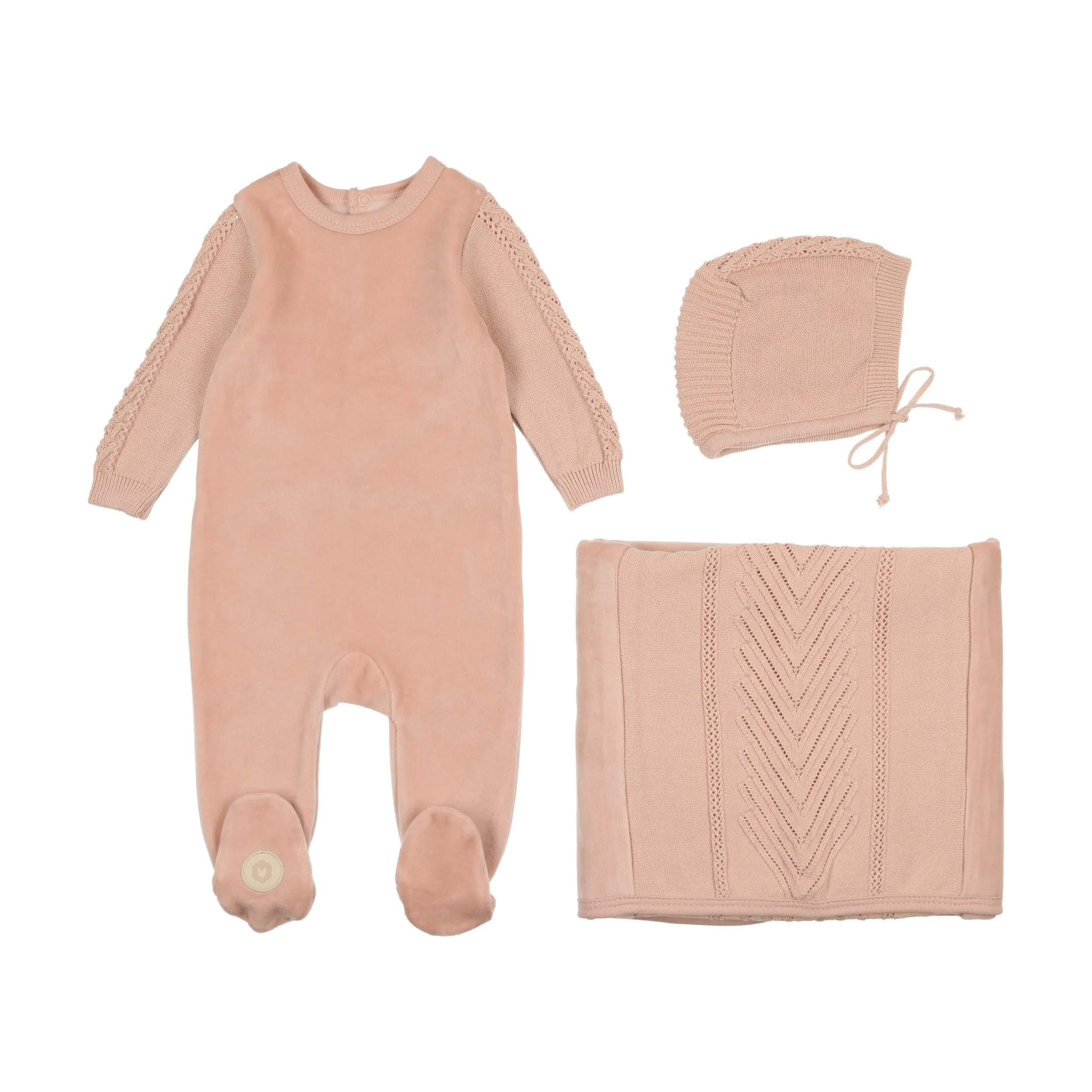 French Weave Layette Set Israel