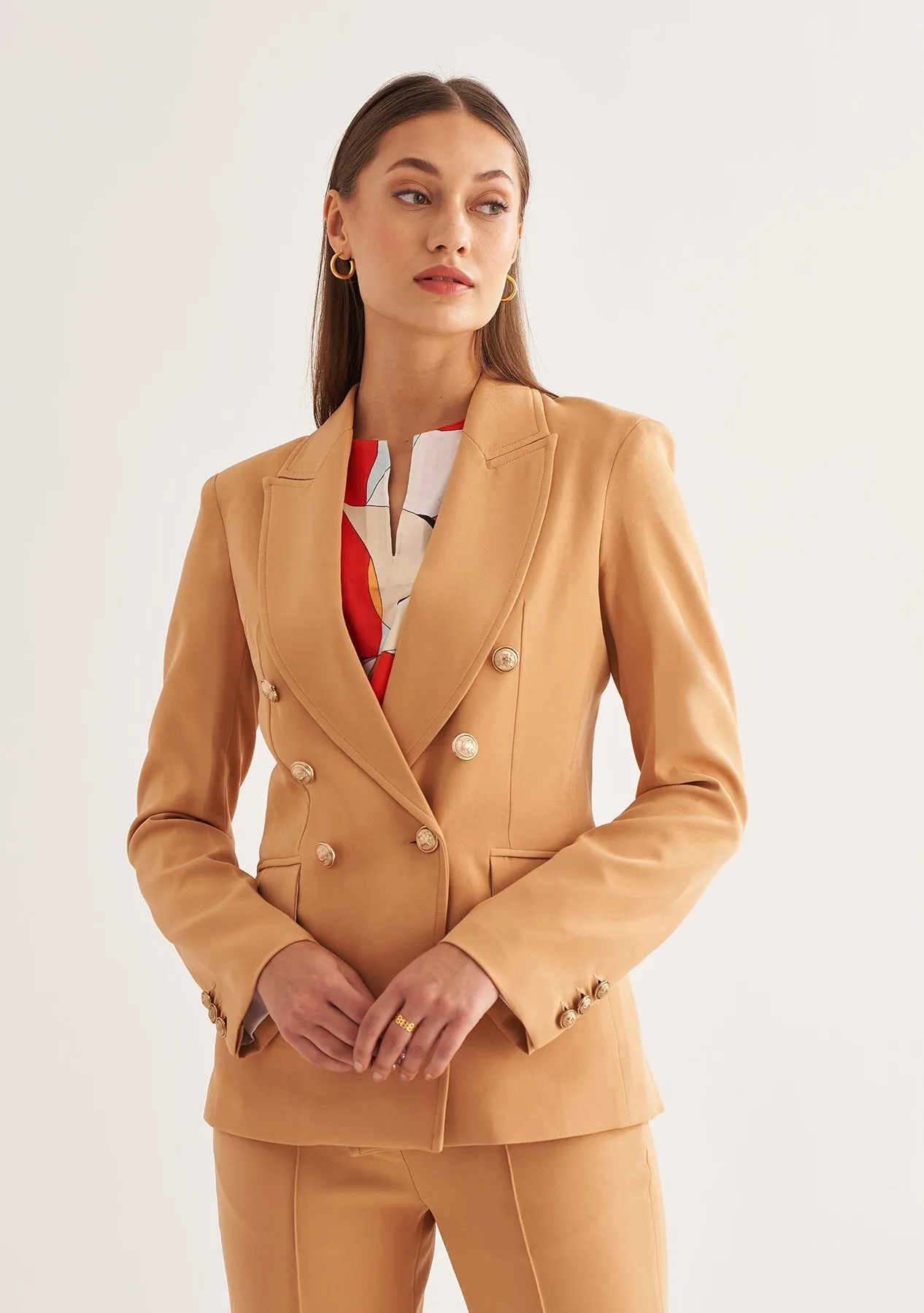 Full Sleeves Tailored Fit Women's Formal Blazer