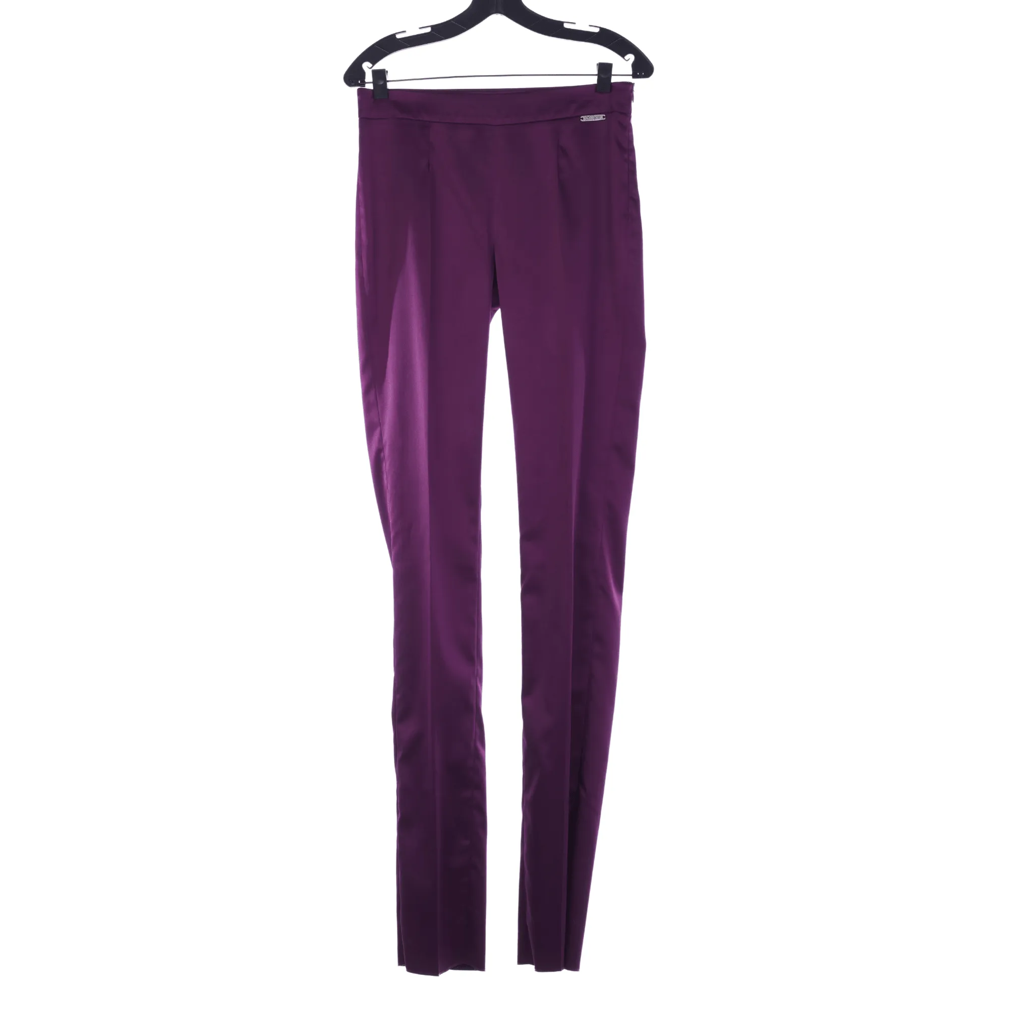 Galliano Plum Straight Legged Trousers UK Size 10