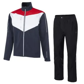 Galvin Green Armstrong/Andy Waterproof Suit - Navy/White/Red - Black