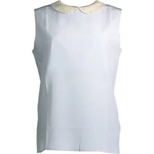 Gant Light Blue Silk Women Top