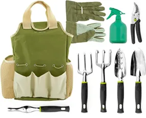 Garden Tool Set-Garden Tools with Garden Gloves and Garden Tote