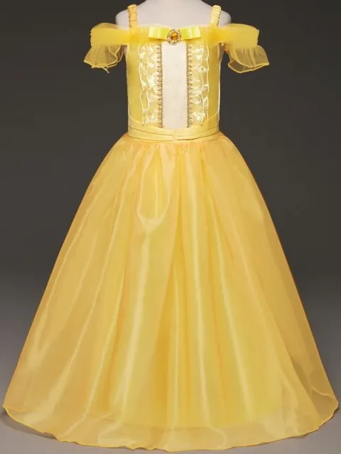 Girls Beauty and The Beast Inspired Sparkle Costume Dress