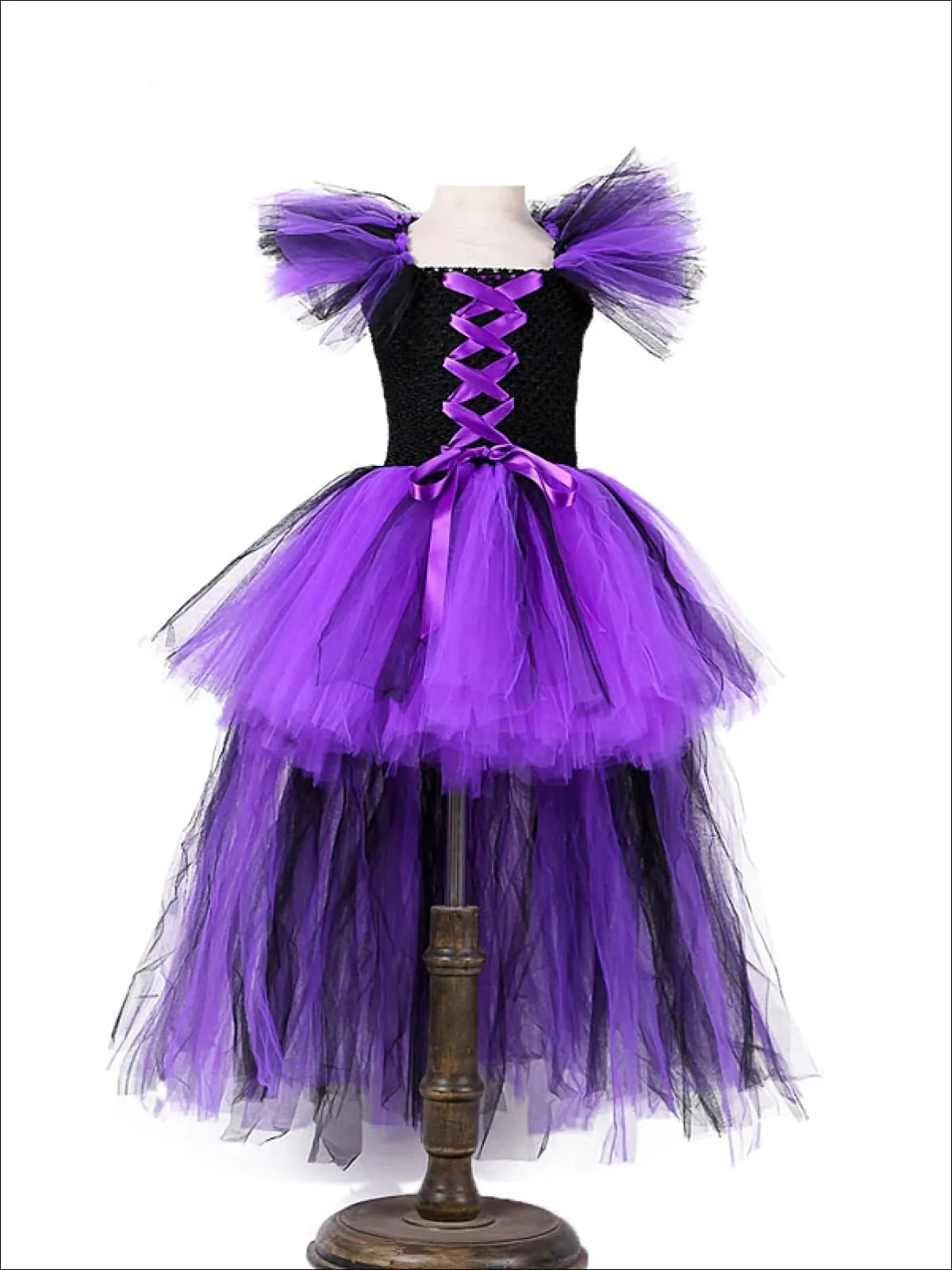 Girls Evil Queen Villain Tutu Costume Dress