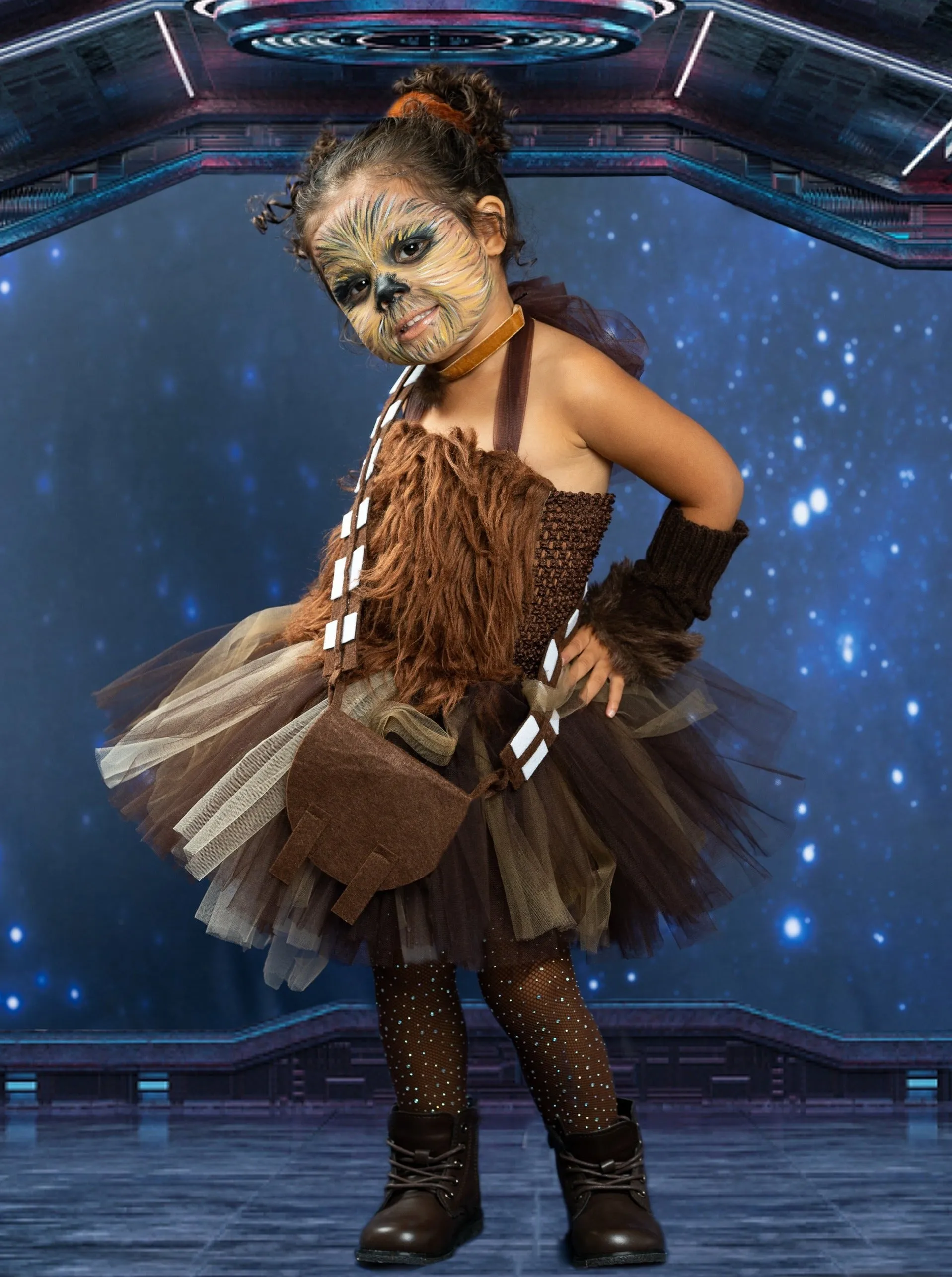 Girls Wookiee Star Wars-Inspired Tutu Cosutme Dress