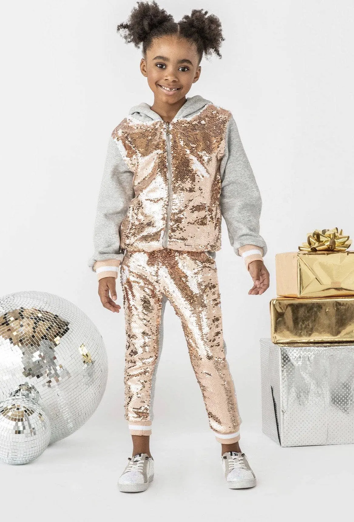 Goldie Flip Sequin Joggers