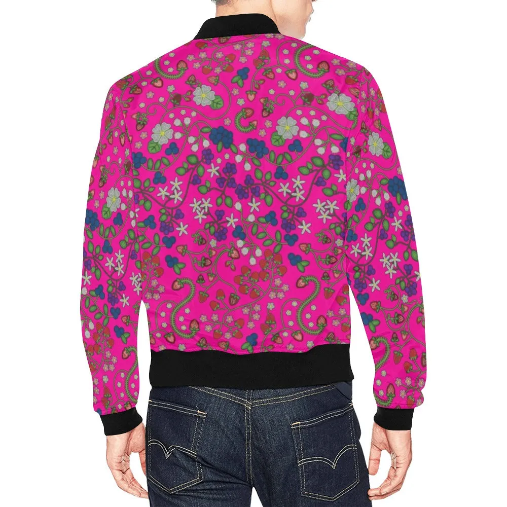 Grandmother Stories Blush All Over Print Bomber Jacket for Men