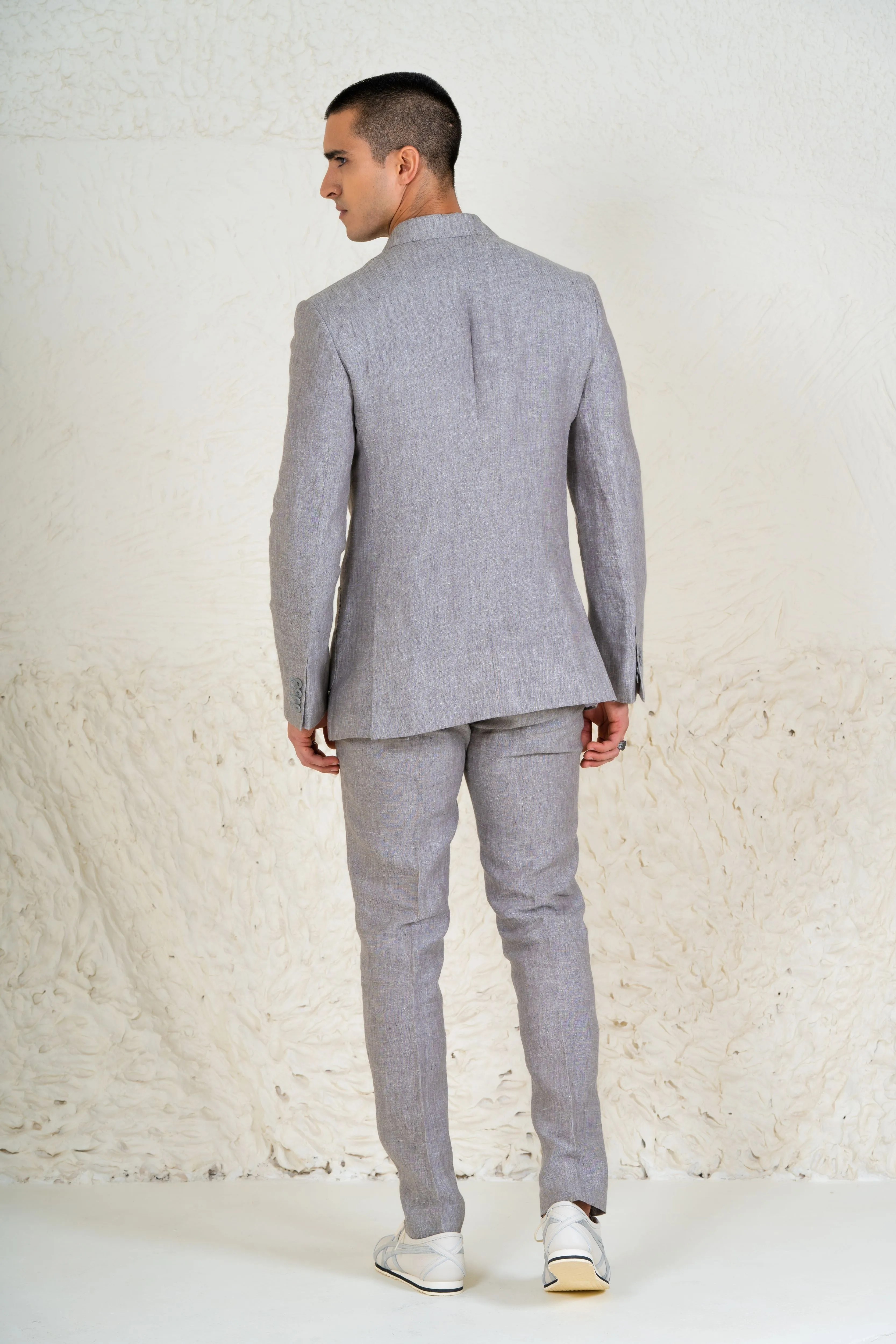 Grey Linen Suit