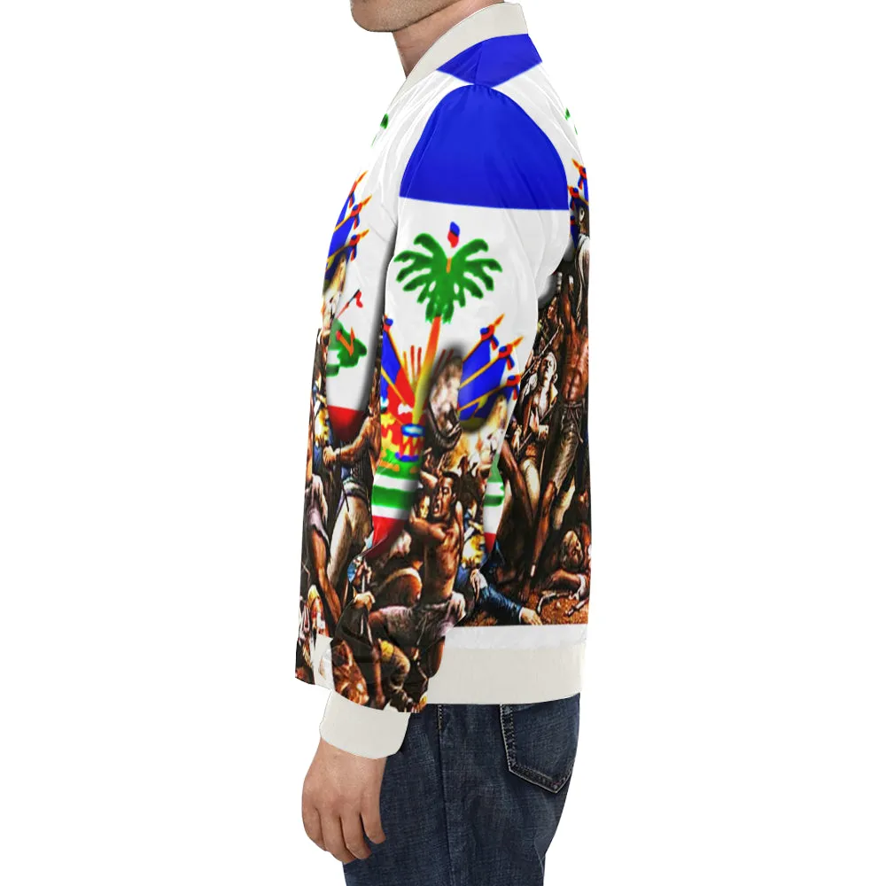 HAITI Bleeding Bomber Jacket for Men