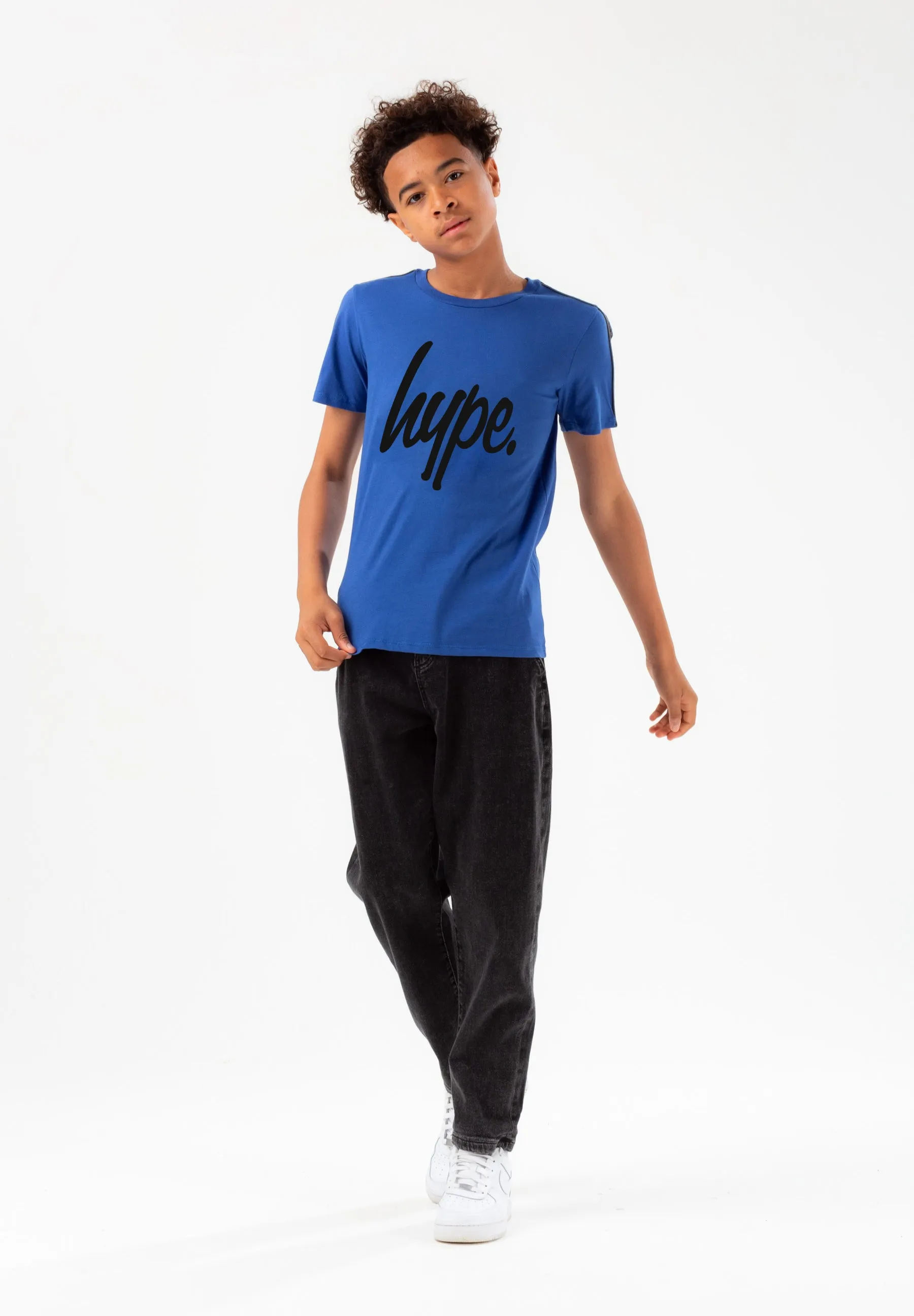 Hype Boys Cobalt Tape Script T-Shirt