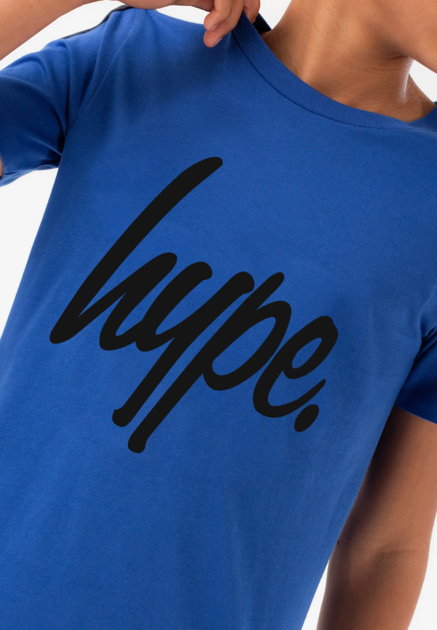 Hype Boys Cobalt Tape Script T-Shirt