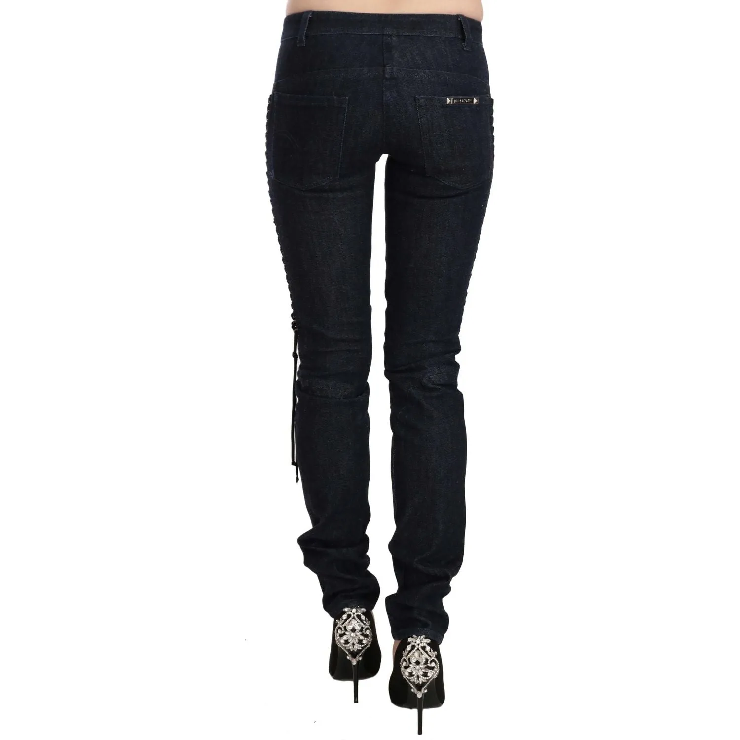 Just Cavalli Elegant Low Waist Skinny Trousers