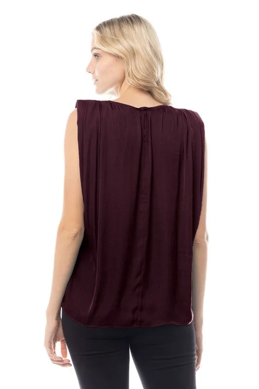 Kassidy Padded Shoulder Tank Top