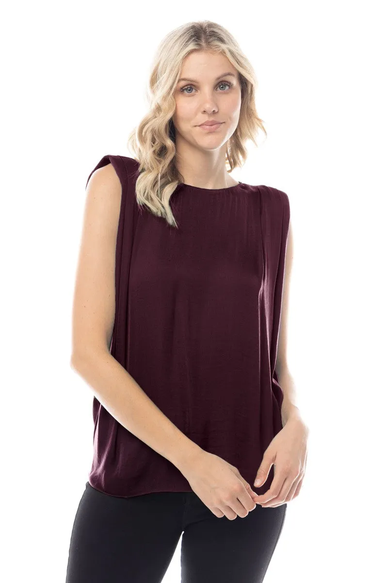 Kassidy Padded Shoulder Tank Top