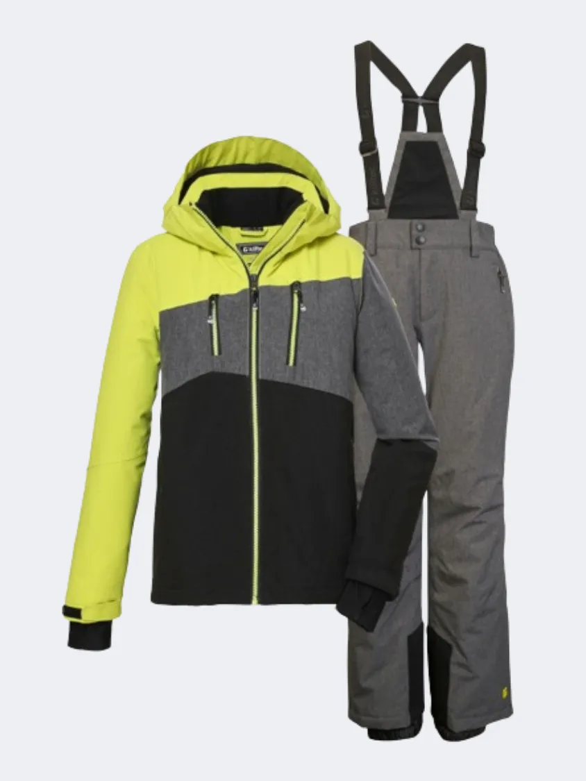 Killtec Ksw 147 Boys Skiing Set Lime/Grey