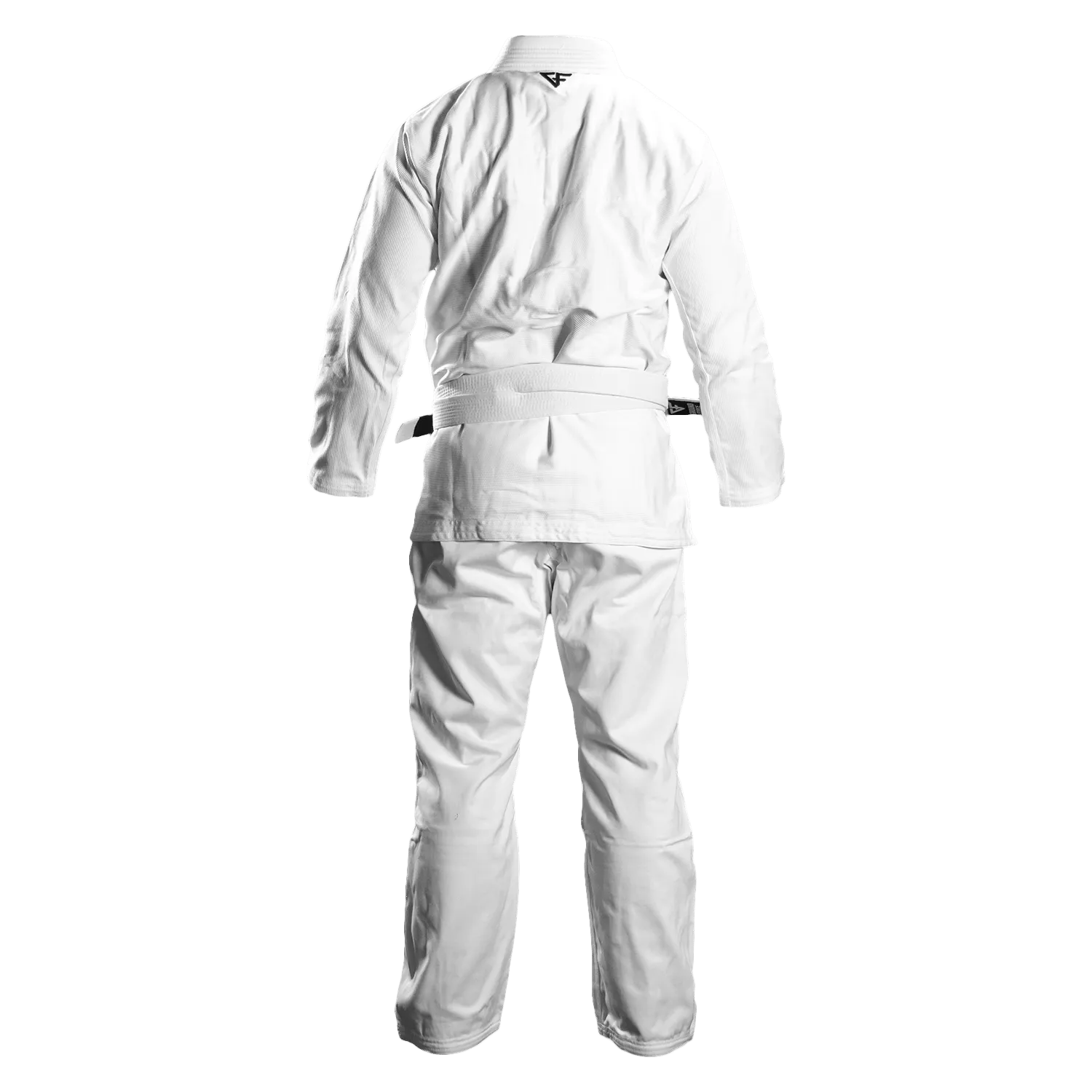 Kimono Brazilian Jiu Jitsu GROUND FORCE Basic Gi V2 - Alb (Centura Alba Inclusa)