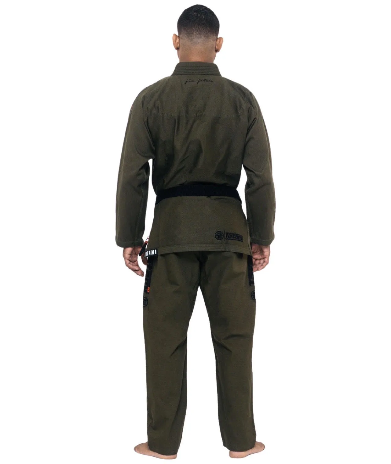 Kimono Brazilian Jiu Jitsu TATAMI Elements Superlite Gi - Khaki (Centura Alba Inclusa)