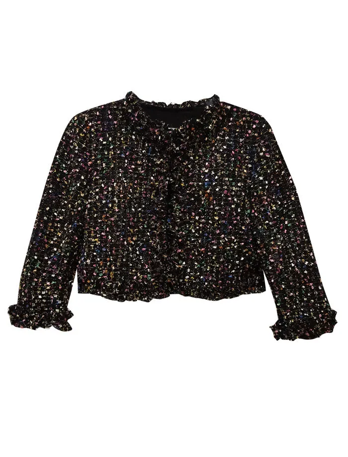 Knit Bouclé Cropped Jacket