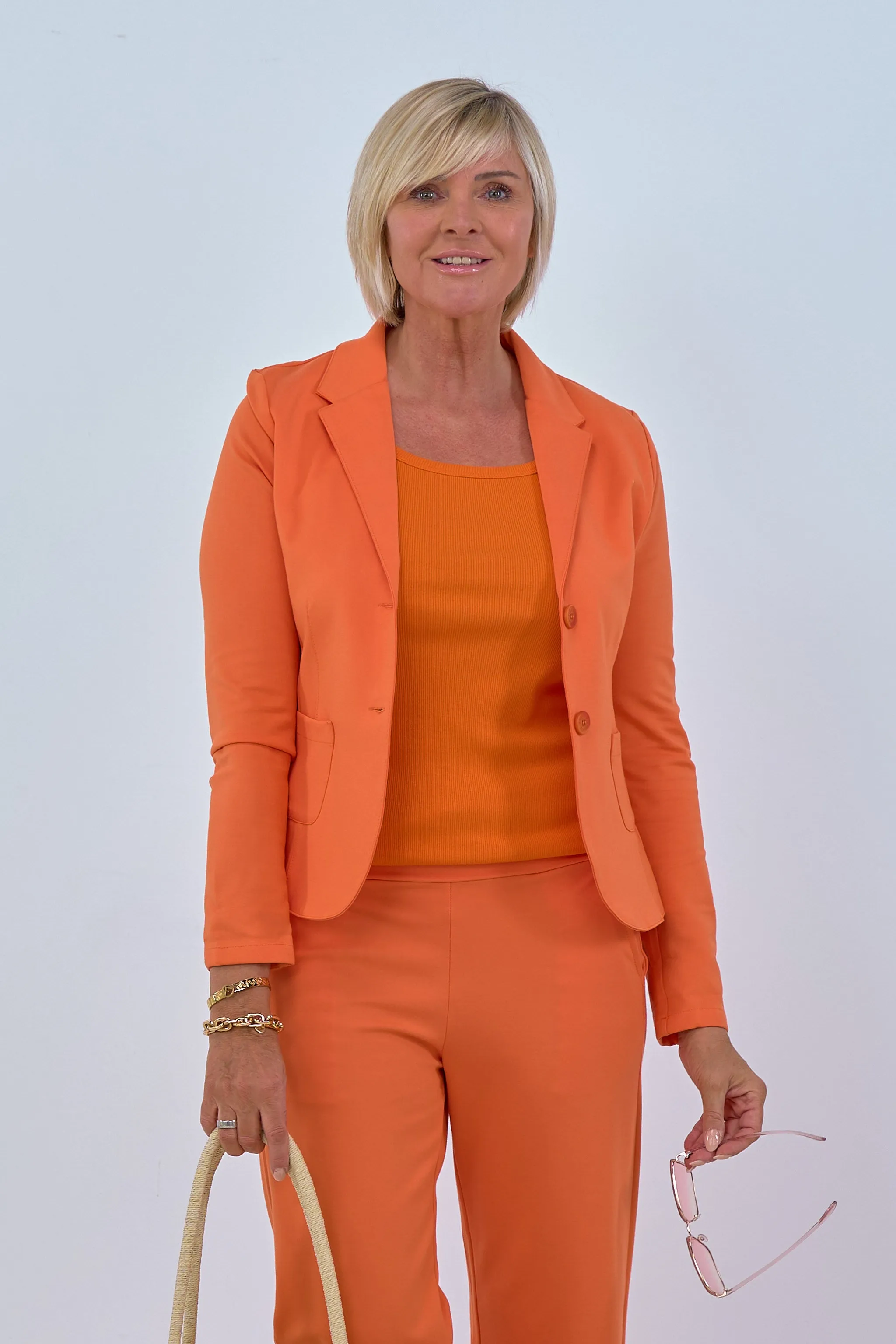 Kurzer Blazer, orange