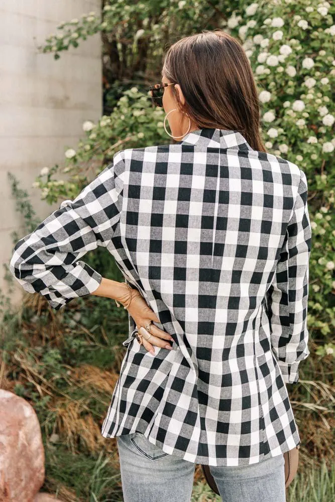 Linda Gingham Blazer