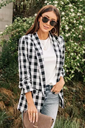 Linda Gingham Blazer