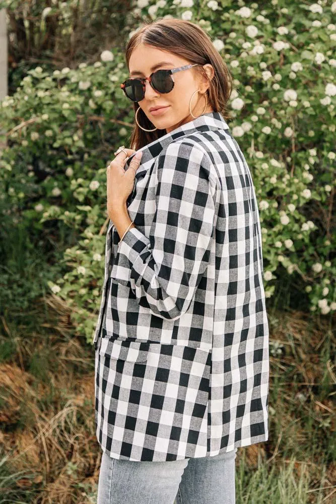 Linda Gingham Blazer