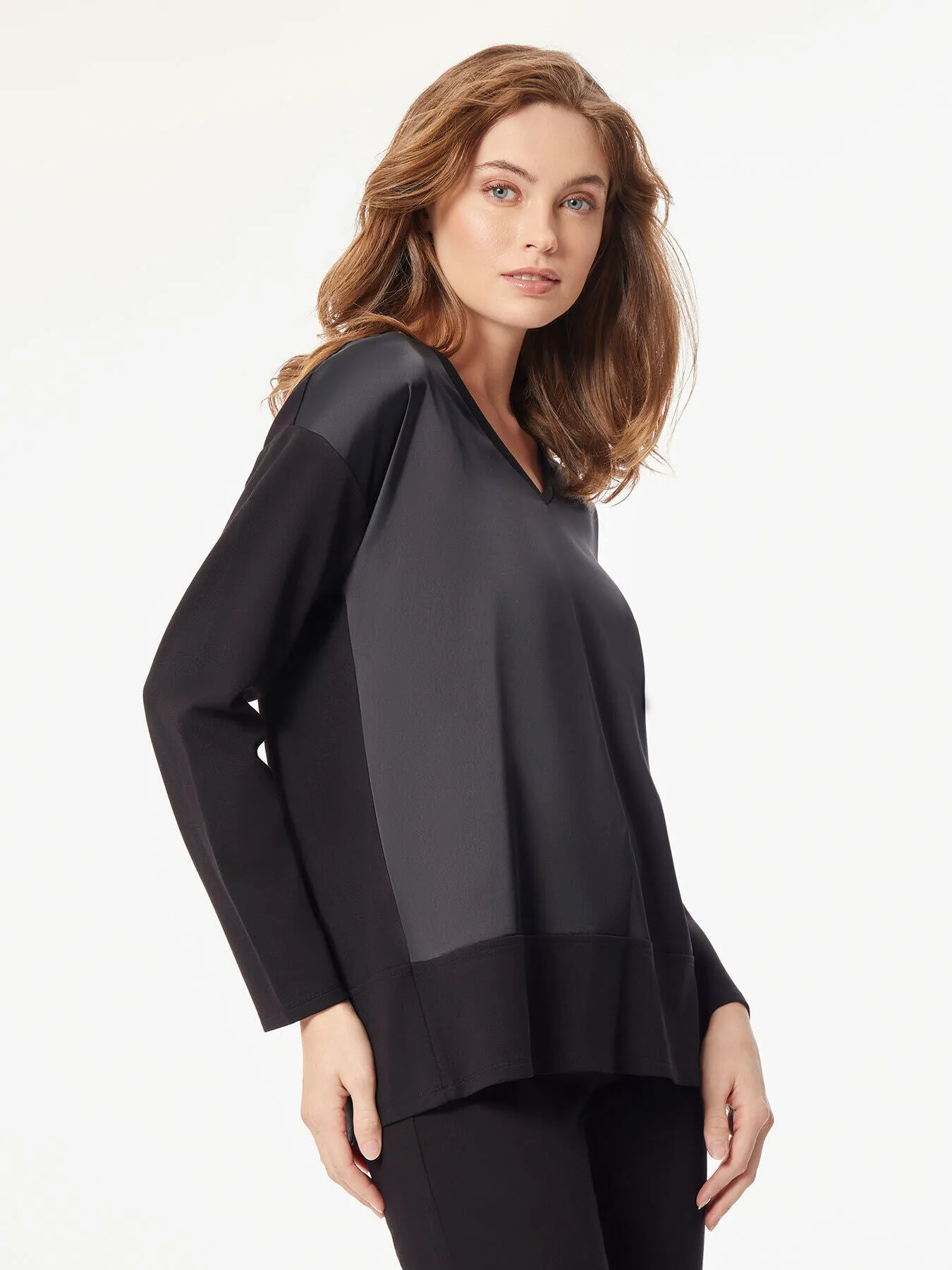 Long Sleeve Serenity Satin Tunic