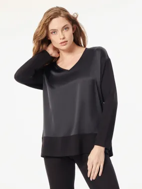 Long Sleeve Serenity Satin Tunic