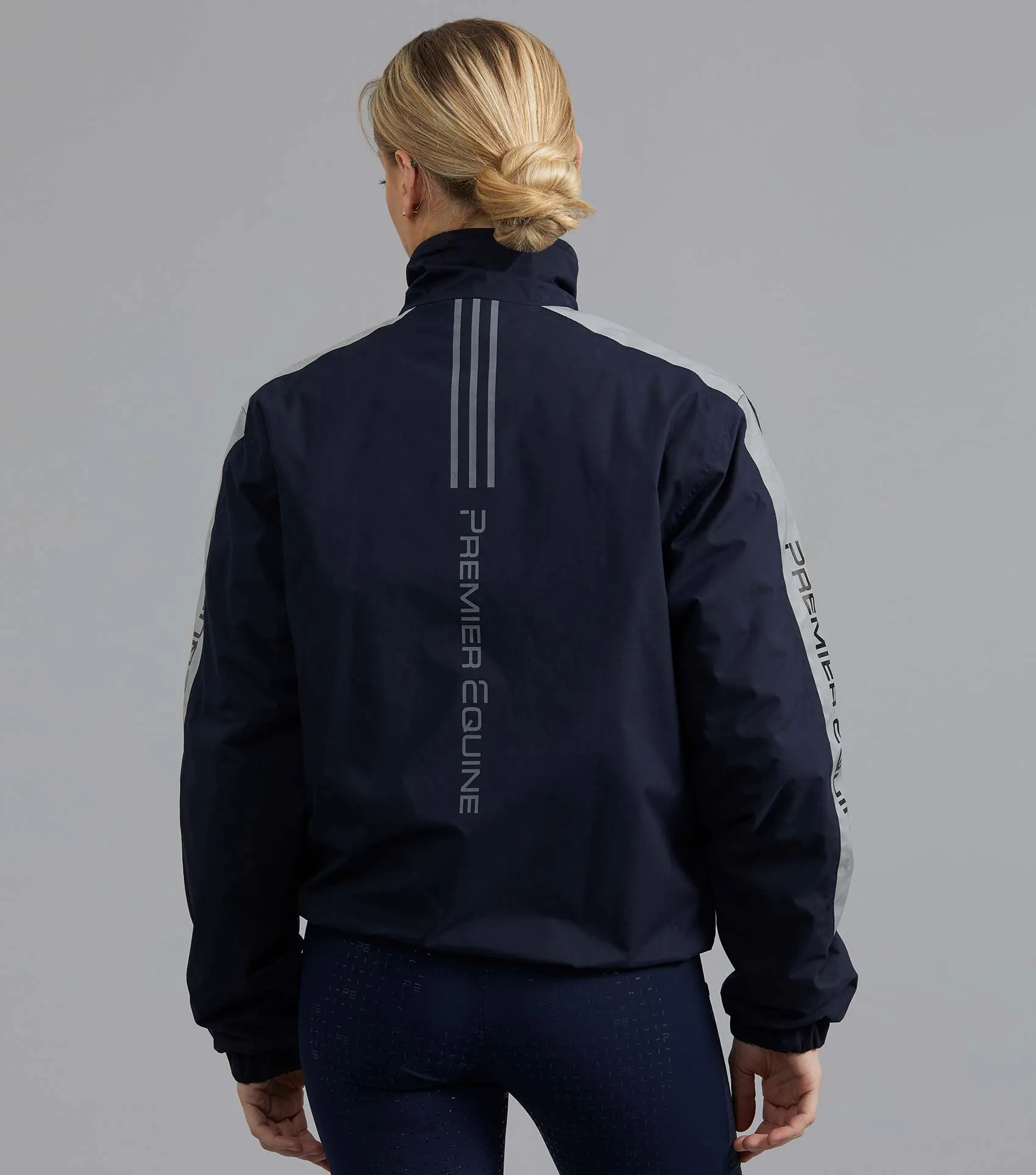 Lumen Reflective Unisex Riding Jacket Navy