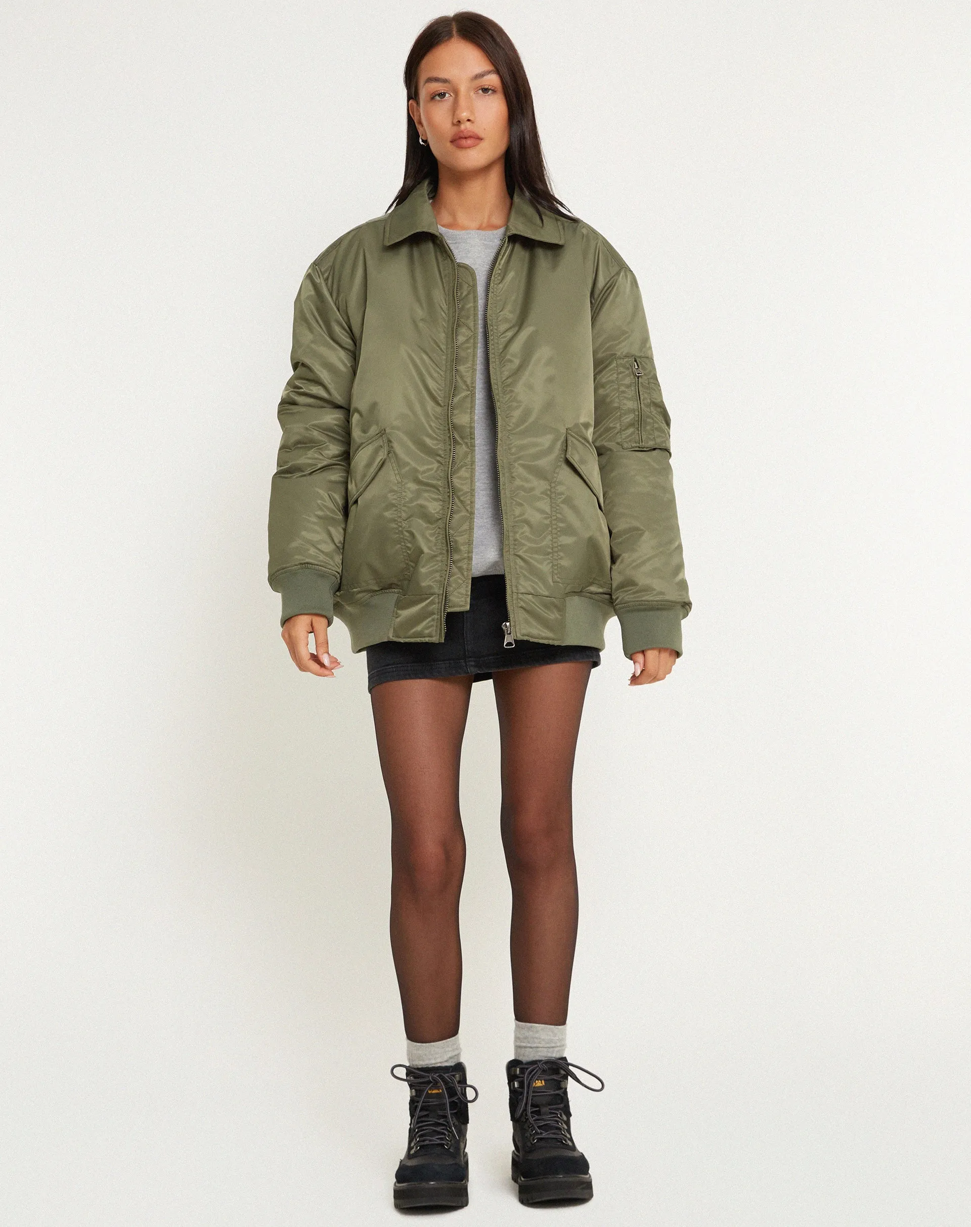 Manik Jacket in Khaki Green